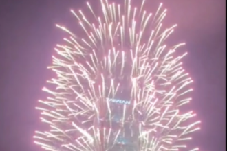 VIDEO: Dazzling Fireworks Illuminate Iconic Skyscraper In Taipei on New Years Eve