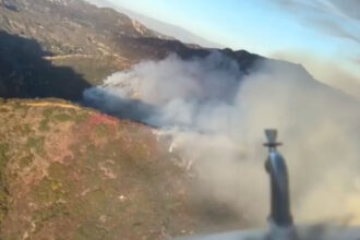 VIDEO: Aerial Footage From Firefighting Plane Shows Views of California’s Franklin Fire