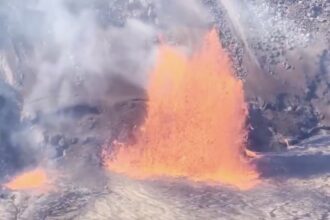 VIDEO: Glowing Red Lava Fountains Erupt At Kilauea In Spectacular Christmas Display