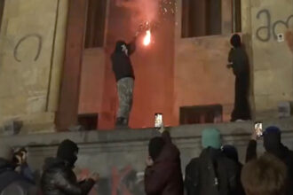 VIDEO: Police In Tbilisi Use Water Cannons & Tear Gas To Disperse Protesters As Protests Continue