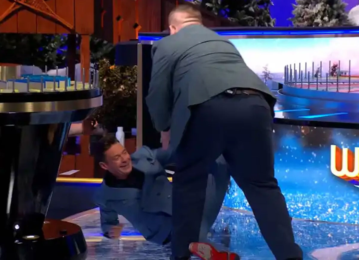 Ryan Seacrest Knocked Down by Excited Contestant  Daniel Thomas On ‘Wheel of Fortune’