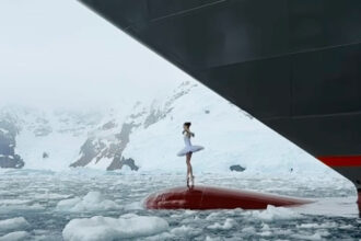 VIDEO: Stunning Footage Shows Ballerina Victoria Dauberville Dancing On Ship’s Bow Surrounded By Antarctica’s Ice