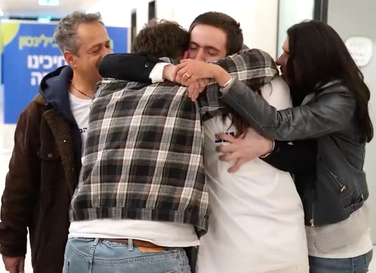 VIDEO: Israeli Captive Omer Shem Tov Reunited With Family Following Release From Gaza