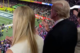 VIDEO: President Trump & Daughter Ivanka Trump Take In The Crowd At Super Bowl LIX