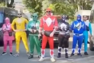 VIDEO: Police In Power Rangers Gear Make Arrest At Sao Paulo Carnival