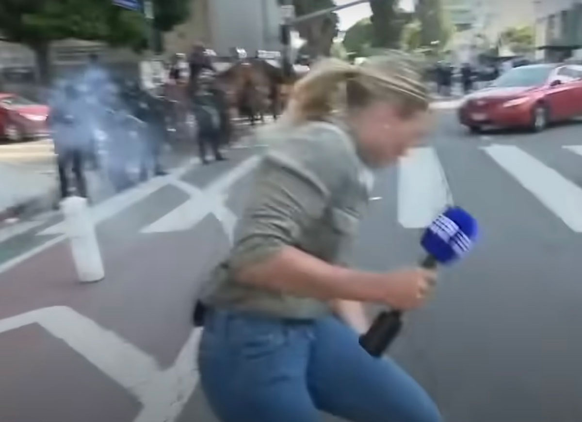 TV Reporter Lauren Tomasi Shot While Live On Air Covering L.A. ICE Protests