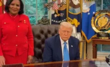 Trump tells kids of reality TV stars Todd & Julie Chrisley about pardons of parents In Oval Office (Credit: Margo Martin via Storyful)